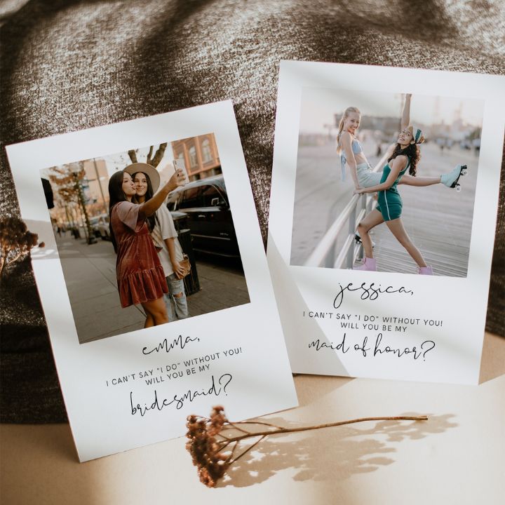 Modern Photo Bridesmaid Proposal Template Editable In Canva EMMA - SincerelyByNicole